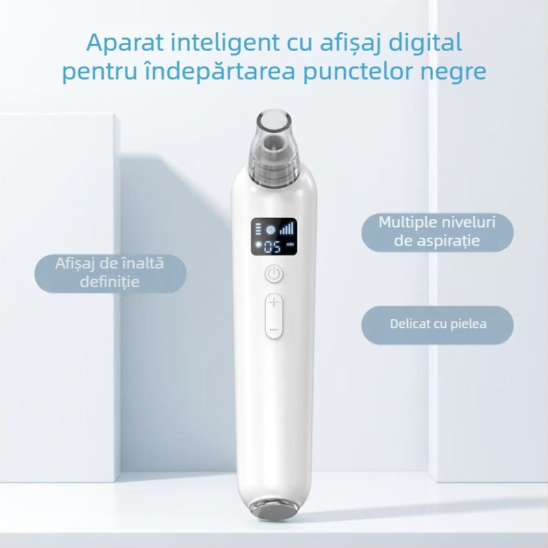 Dispozitiv casnic de aspirație a punctelor negre și curățare facială, aparat electric de îngrijire a pielii cu compresie termică a porilor pentru acnee și puncte negre