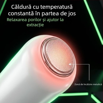 Dispozitiv de curățare facială cu rotație electrică pentru îndepărtarea punctelor negre, extractor portabil de pori pentru acnee