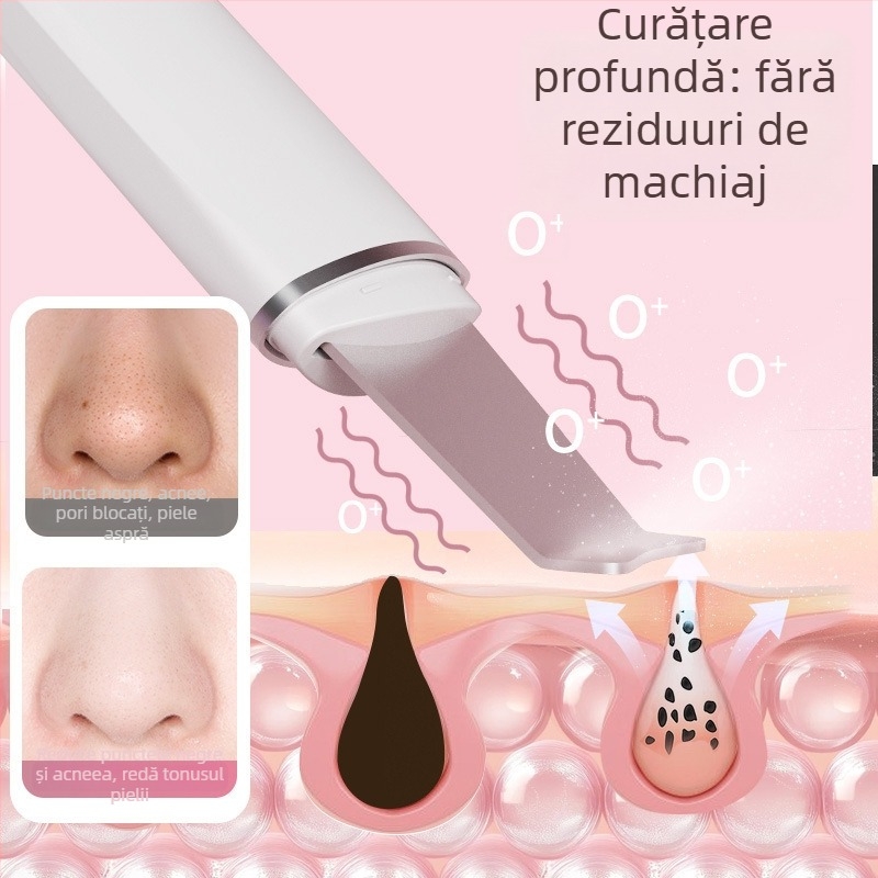 Dispozitiv ultrasonic pentru îndepărtarea punctelor negre, curățarea porilor feței, tratament pentru acnee, aparat de înfrumusețare pentru uz casnic