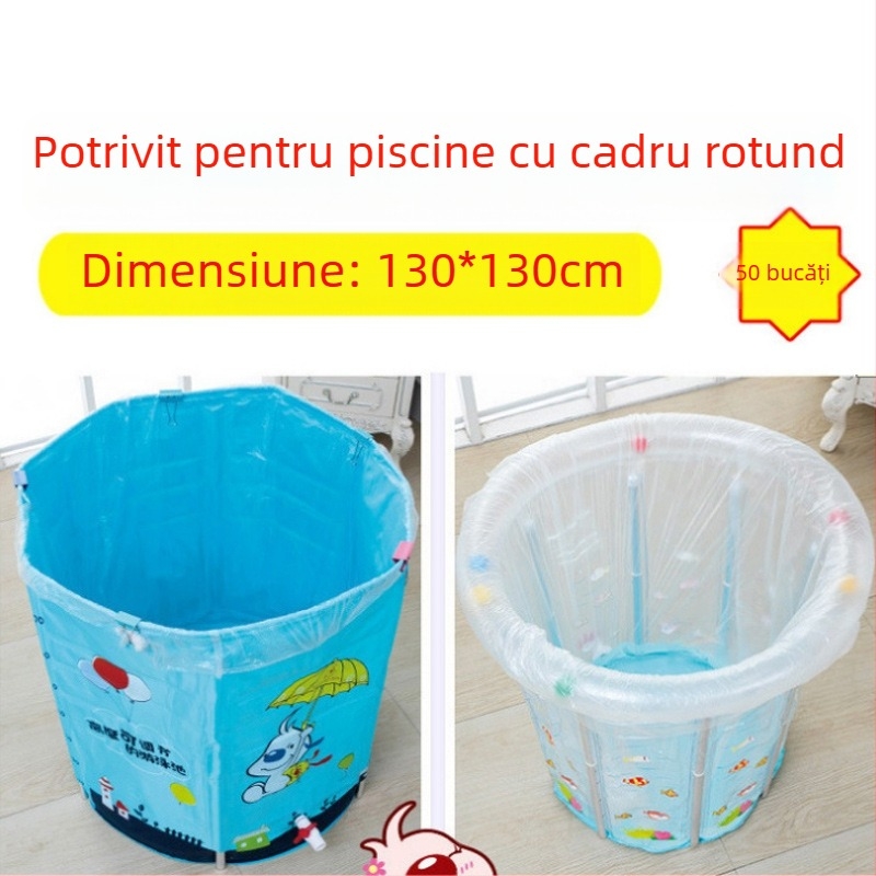 50 bucăți saci de baie de unică folosință, îngroșați, 120×210 mm, pentru baie