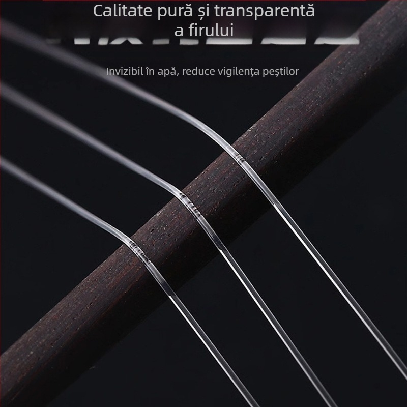 Linie principală de pescuit din nylon, moale, fără elastic, fir transparent pentru mărgele DIY, multicolor