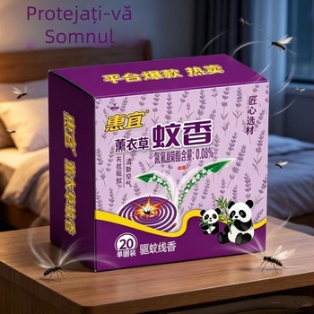 Frog King Spirale anti țânțari cu levănă pentru uz casnic, durată lungă, spirale mari