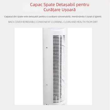 Ventilator în coloană fără palete, podea, pentru uz casnic, silențios și economic