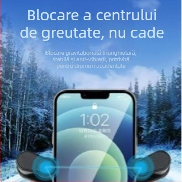 Gena Z06 Suport pentru telefon auto cu montaj pe ventilatorul de aer — rotație de 360° orizontală și verticală