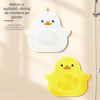 Dispozitiv cartoon pentru spălatul picioarelor cu perie pentru frecare, fără a te apleca, covoraș de masaj pentru picioare acasă, covoraș antiderapant pentru baie, pernă pentru curățarea spatelui