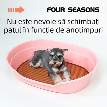 Lighean dreptunghiular din plastic pentru animale de companie, cadă de baie pentru câini și pisici, adăpost de naștere pentru pisici și covoraș de maternitate, potrivit tuturor anotimpurilor.