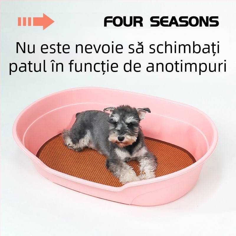 Lighean dreptunghiular din plastic pentru animale de companie, cadă de baie pentru câini și pisici, adăpost de naștere pentru pisici și covoraș de maternitate, potrivit tuturor anotimpurilor.