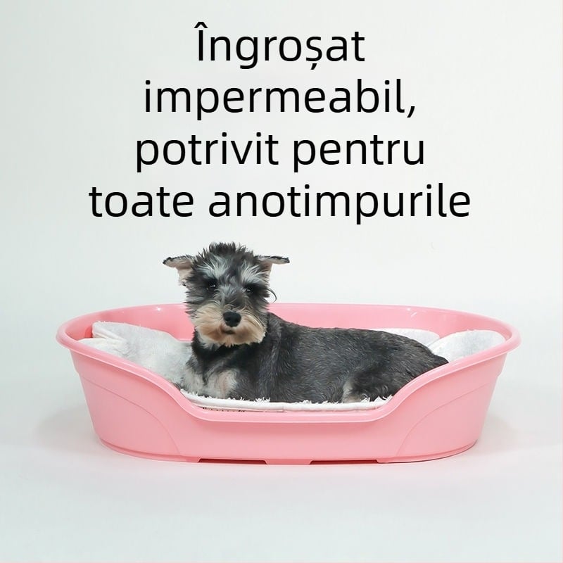 Lighean dreptunghiular din plastic pentru animale de companie, cadă de baie pentru câini și pisici, adăpost de naștere pentru pisici și covoraș de maternitate, potrivit tuturor anotimpurilor.