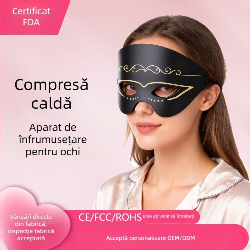Dispozitiv de înfrumusețare a ochilor cu lumină colorată, mască facială din silicon și mască pentru ochi cu lumină roșie