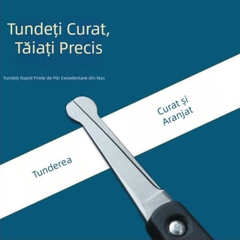 Trimmer pentru păr nazal, a doua generație, precizie, mecanism de revenire îmbunătățit, pentru nas și sprâncene