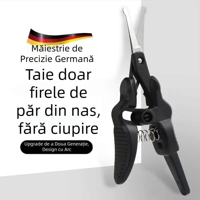Trimmer pentru păr nazal, a doua generație, precizie, mecanism de revenire îmbunătățit, pentru nas și sprâncene