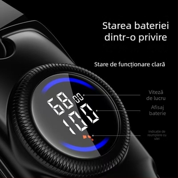 Mașină de tuns păr pentru uz casnic, motor fără perii, lamă detașabilă lavabilă, baterie încorporată, zgomot redus