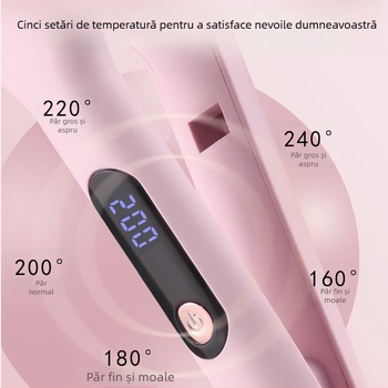 Placă electrică lată pentru netezire și ondulare a părului, unealtă duală cu ioni negativ pentru îngrijirea părului