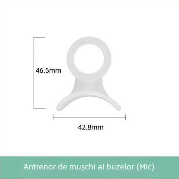 Antrenor pentru mușchii buzelor la copii, corectarea maseterilor slabi, respirația pe gură, zâmbet cu gingii expuse și gură proeminentă