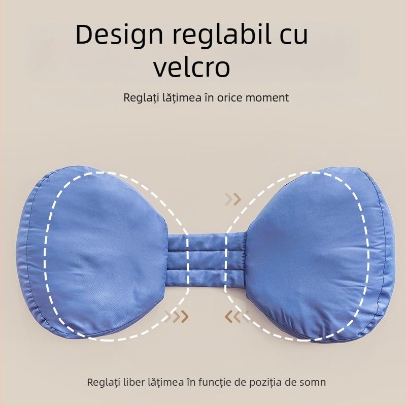 Pernă de maternitate pentru dormit pe o parte, cu suport pentru talie și abdomen