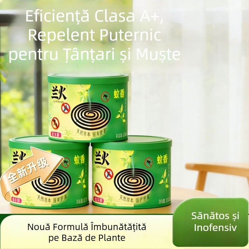 Bețișoare anti-țânțari cu aromă de santal, pentru casă și dormitoare, cutie cu 10 bețișoare
