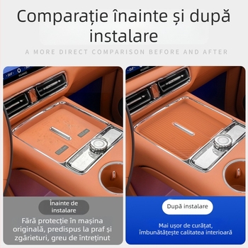 Pad din silicon pentru încărcare wireless, pentru consola centrală Zhijie V9, covoraș antiderapant pentru interiorul mașinii