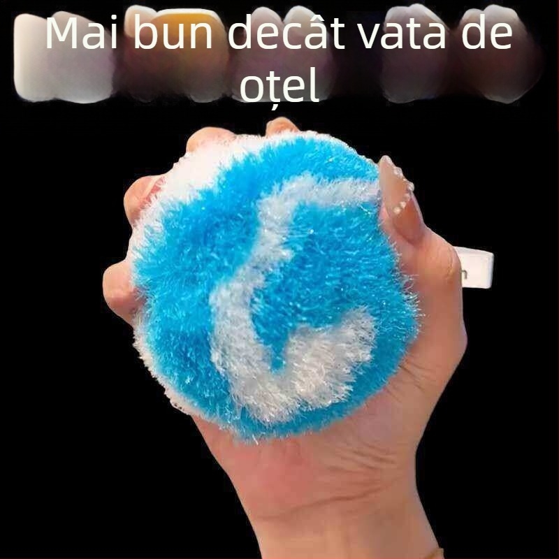Perie de curățare magică pentru gospodărie și bilă de curățare pentru baie — plăci ceramice, îndepărtarea calcarului de pe chiuvetă, cadă și robinete