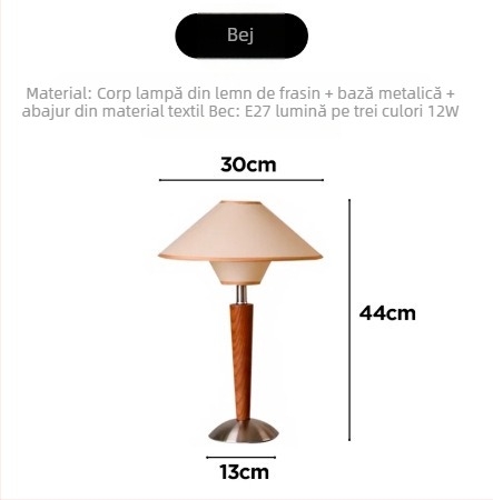 Lampa de birou din lemn masiv cu țesătură, în stil vintage, cu design inspirat de cărți, verde primăvară
