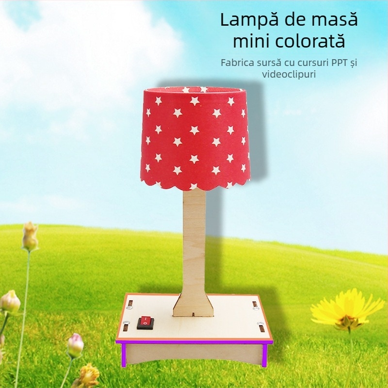 Kit DIY Lampa Mini Colorată pentru Proiecte Tehnice și Experimente Științifice la Școala Elementară