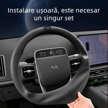 Husă pentru volan auto din silicon lichid de calitate alimentară, ultra-subțire, antiderapantă, rezistentă la praf și transpirație, universală pentru toate anotimpurile, culoare solidă