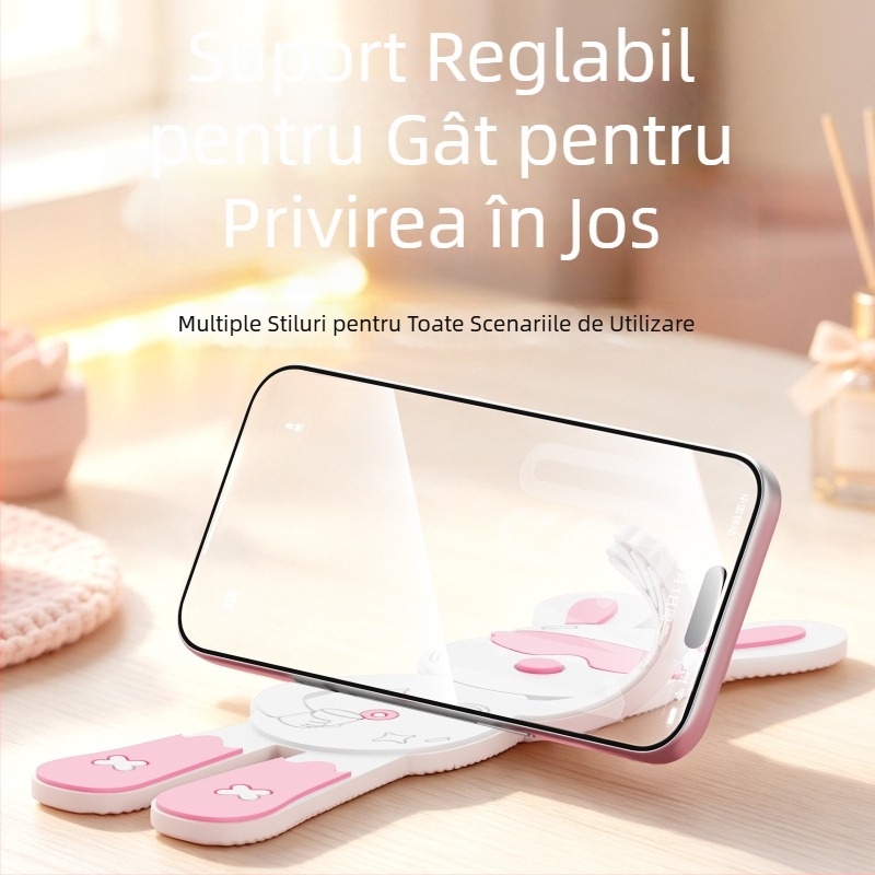 Suport magnetic pentru telefon în mașină, rotire la 360°, anti-alunecare, fixare cu adeziv, suport creativ pentru navigație