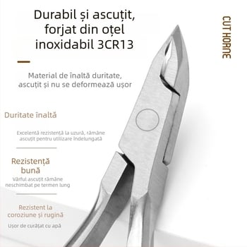 D07 Clește pentru cuticule, pedicură, lamă mică, instrument pentru îndepărtarea pielii moarte