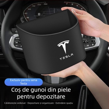 Coș de gunoi pentru mașină Tesla Model 3/Model Y/Model X/Model S și organizator interior pentru obiecte