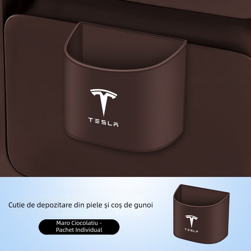 Coș de gunoi pentru mașină Tesla Model 3/Model Y/Model X/Model S și organizator interior pentru obiecte