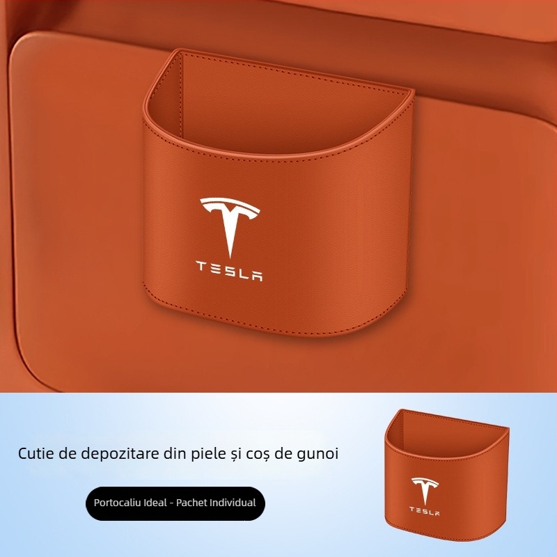 Coș de gunoi pentru mașină Tesla Model 3/Model Y/Model X/Model S și organizator interior pentru obiecte