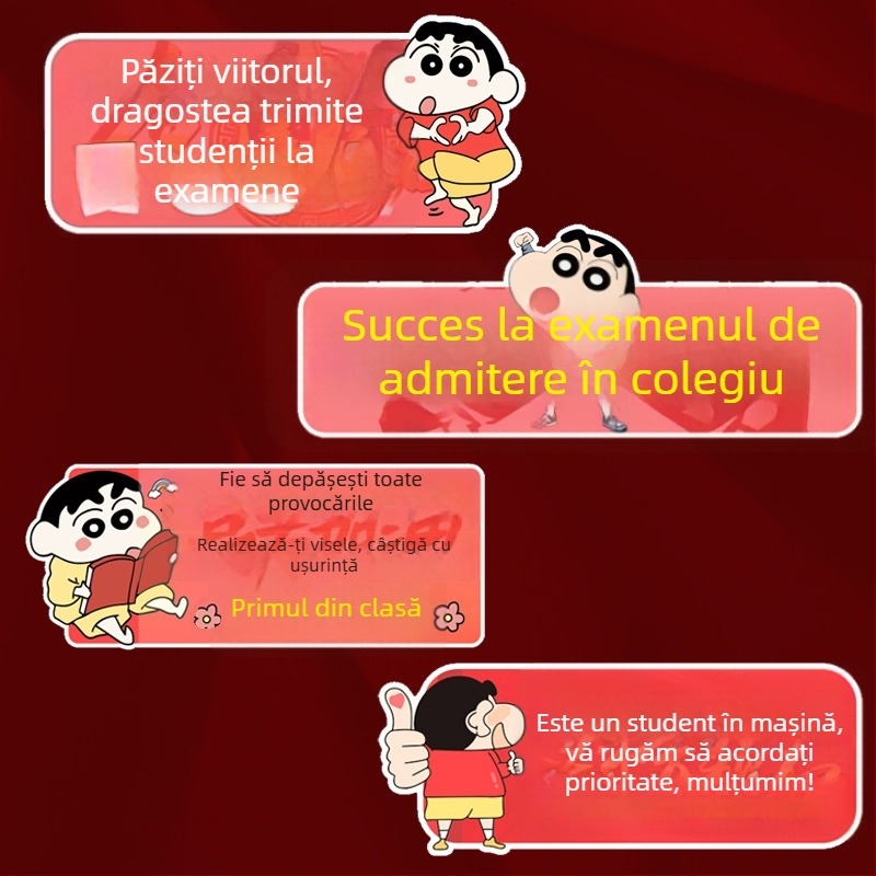 Sticker pentru mașină Gaokao – impermeabil, mesaj personalizat pentru parbriz
