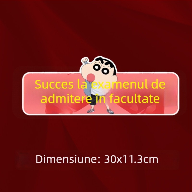 Sticker pentru mașină Gaokao – impermeabil, mesaj personalizat pentru parbriz