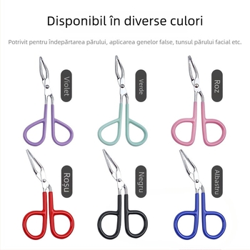 Pensete multifuncționale pentru sprâncene și pense pentru îndepărtarea părului, formă cioc, antiderapant, oțel inoxidabil 410