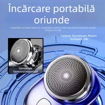 Aparat de ras electric pentru bărbați, rasieră portabilă mini, model nou 2026