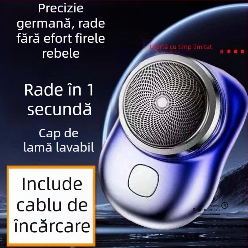 Aparat de ras electric pentru bărbați, rasieră portabilă mini, model nou 2026
