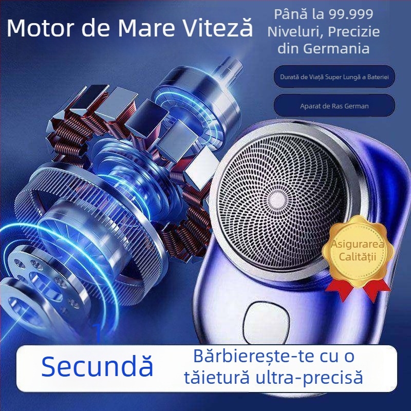 Aparat de ras electric pentru bărbați, rasieră portabilă mini, model nou 2026