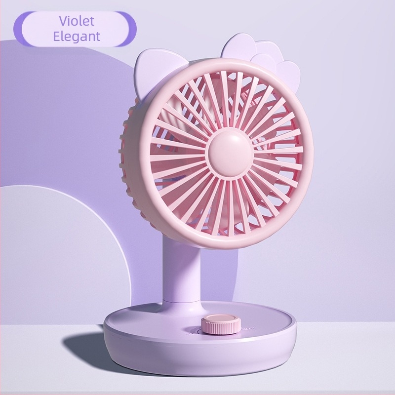 Ventilator de birou mini USB, reîncărcabil – portabil pentru călătorii, birou și cămin