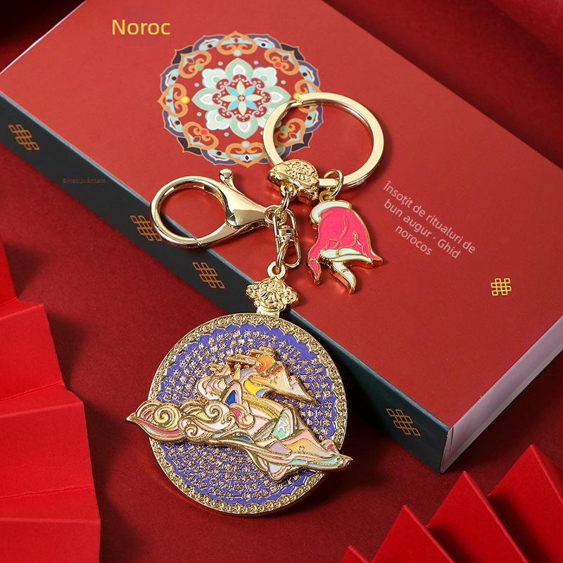 Breloc din aliaj de zinc, în stil chinezesc, creativ și cultural, pandant metalic cadou