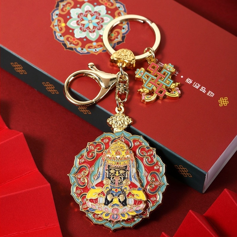 Breloc din aliaj de zinc, în stil chinezesc, creativ și cultural, pandant metalic cadou