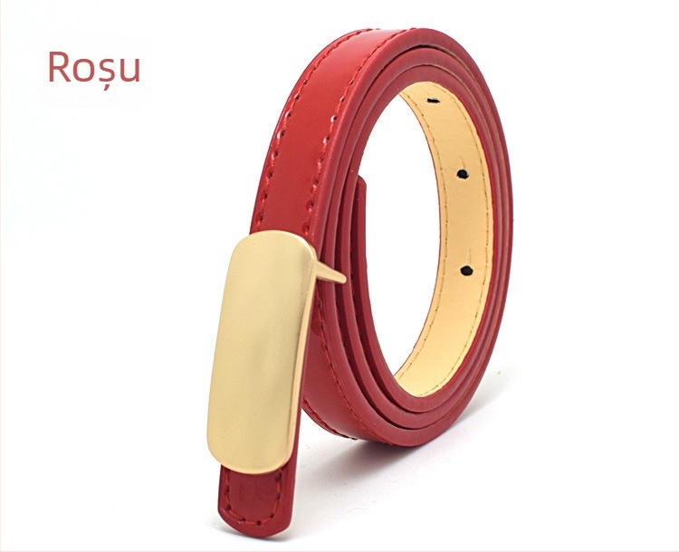 Curea PU pentru copii, cataramă netedă, accesoriu de înaltă calitate pentru rochii