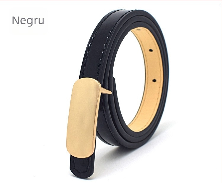 Curea PU pentru copii, cataramă netedă, accesoriu de înaltă calitate pentru rochii