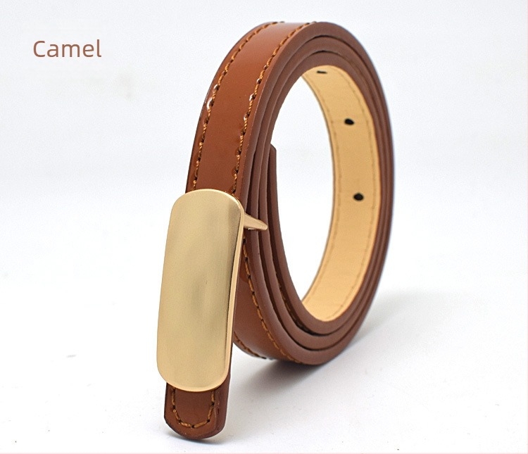 Curea PU pentru copii, cataramă netedă, accesoriu de înaltă calitate pentru rochii