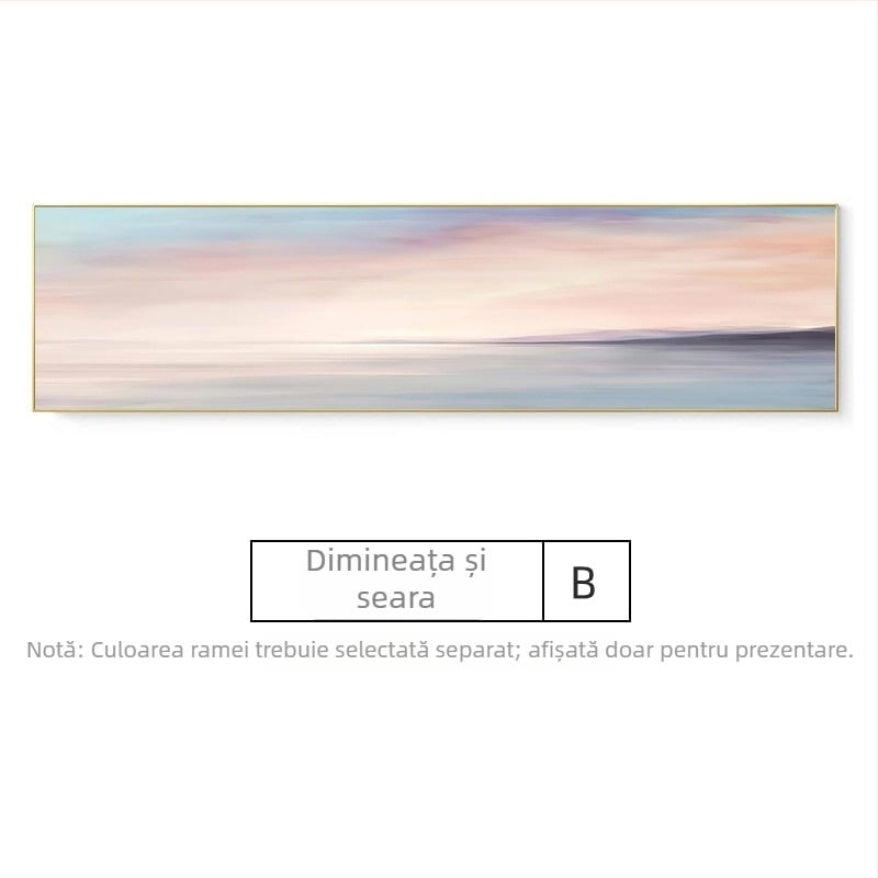 Peisaj abstract cu ocean – tablou decorativ pentru perete, dormitor și living, stil modern minimalist