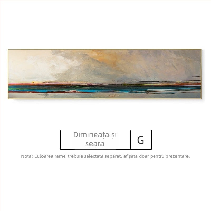 Peisaj abstract cu ocean – tablou decorativ pentru perete, dormitor și living, stil modern minimalist