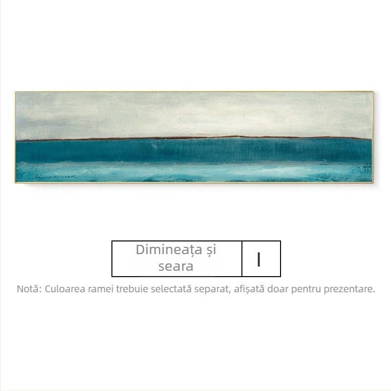 Peisaj abstract cu ocean – tablou decorativ pentru perete, dormitor și living, stil modern minimalist
