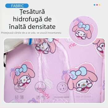 Geantă de umăr pentru copii cu logo care strălucește, design drăguț de desene animate, ușoară