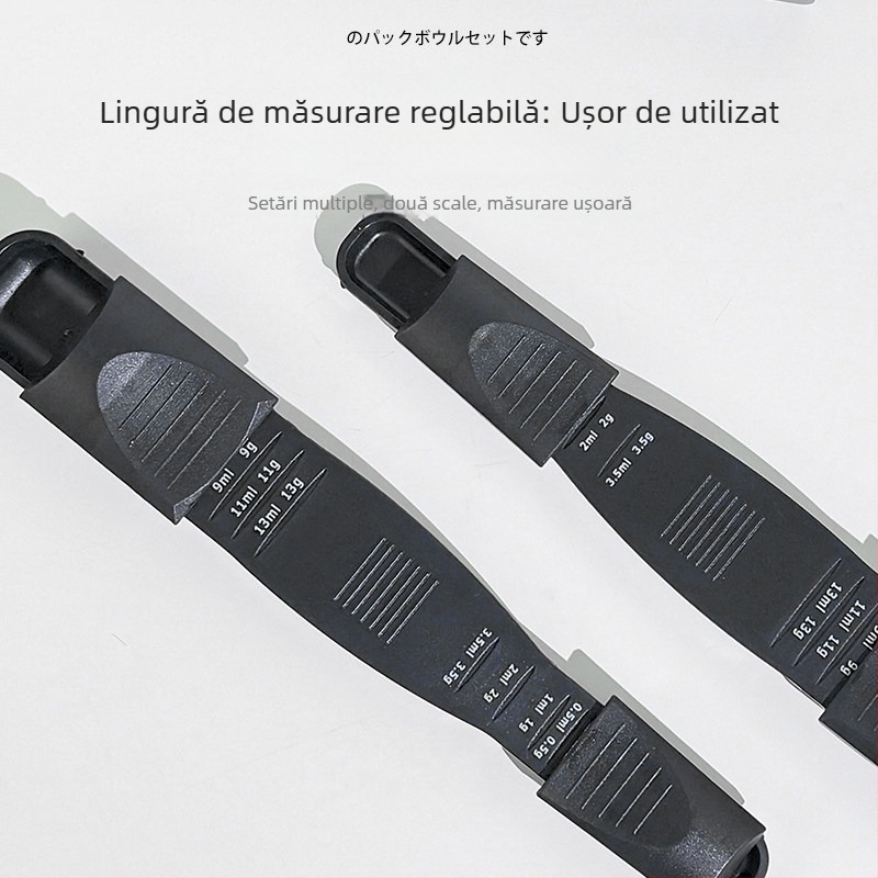 Set de unelte pentru terapie cu enzime biologice: perie din lână în formă de evantai, becher din sticlă, cană de măsurare, perie de curățare facială