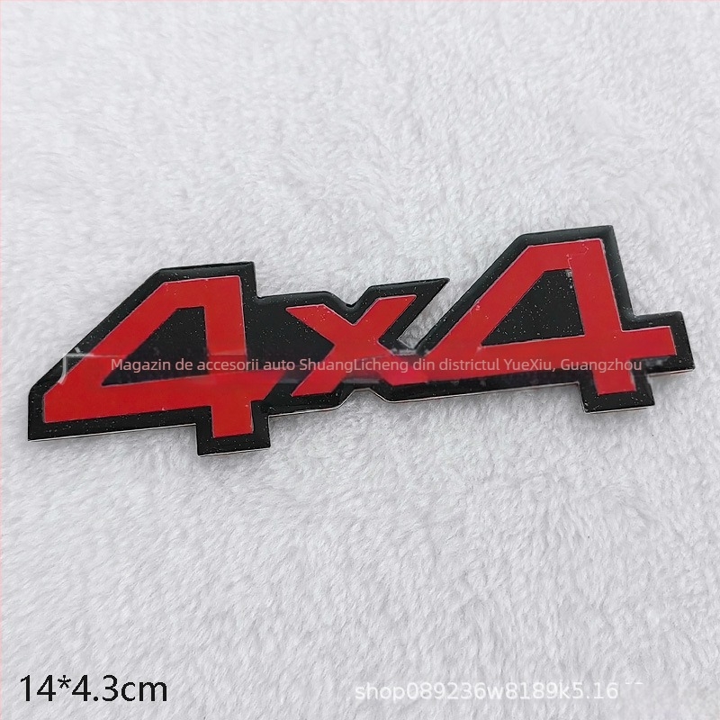 Sticker logo 3D din aluminiu pentru aripa laterală a mașinii, protecție împotriva zgârieturilor și decorare