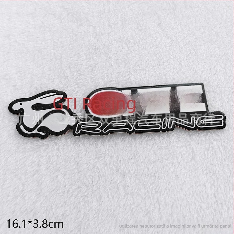 Sticker logo 3D din aluminiu pentru aripa laterală a mașinii, protecție împotriva zgârieturilor și decorare