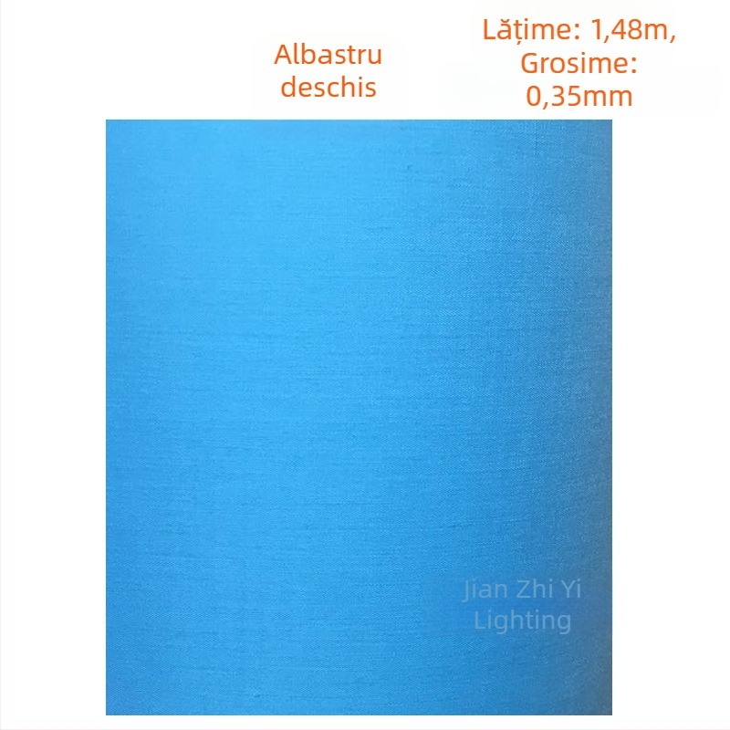 Set materiale pentru abajur DIY: țesătură TC, hârtie pergament, materiale colorate din bumbac și in pentru veioza de masă